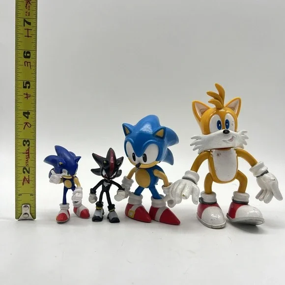 Sonic The Hedgehog Action Figure Toy Lot Of 3 Shadow Sonic Tails Missing Tail - Picture 2 of 4